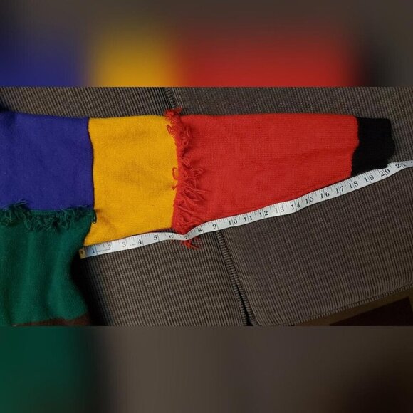 Eclectic Vintage Wool Jacket Maximalist Y2K Indie Patchwork Aesthetic - Picture 8 of 8